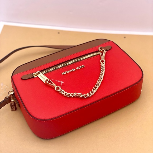 MICHAEL KORS LARGE EAST WEST ZIP CHAIN CROSSBODY - Picture 5 of 12